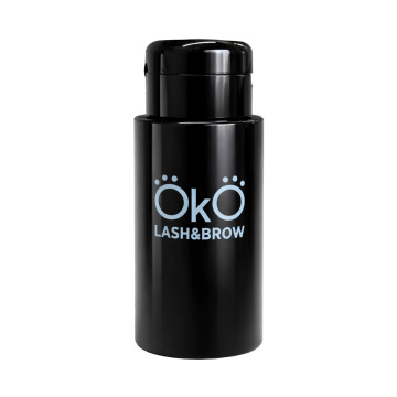 Pump dispenser bottle black, 200ml