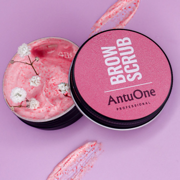 Eyebrow scrub
