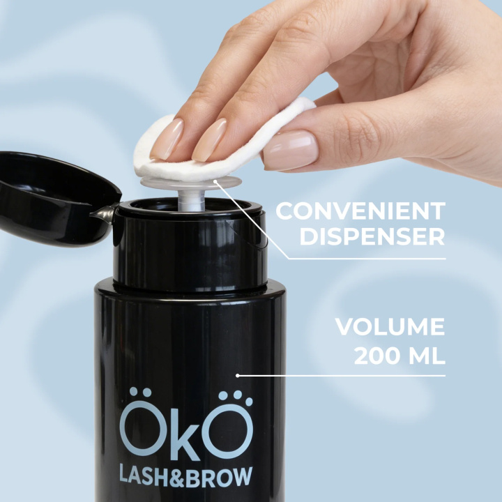 Pump dispenser bottle black, 200ml