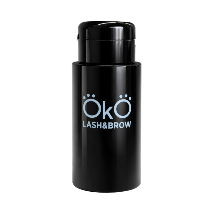 Pump dispenser bottle black, 200ml