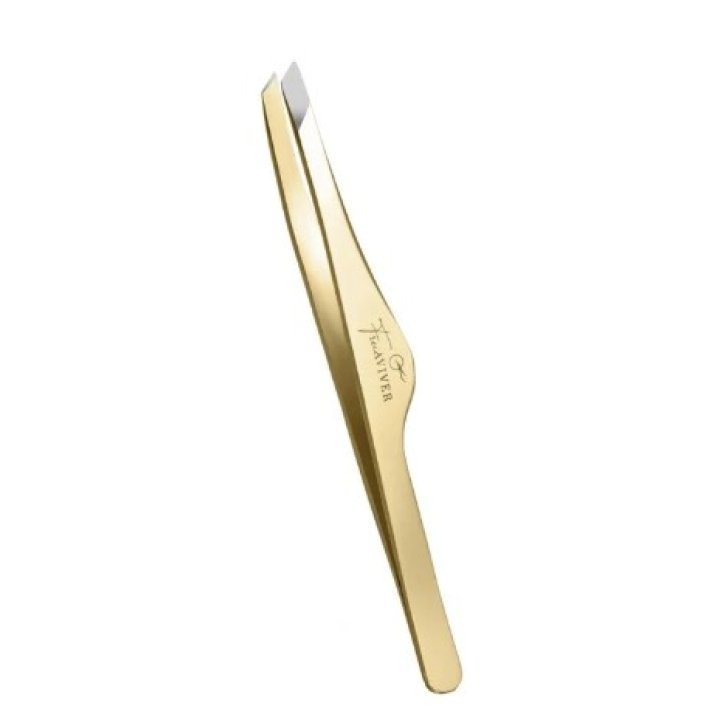 Eyebrows tweezer Gold Matte