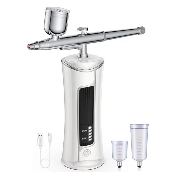 Portable airbrush with LED display, nozzle 0.4 mm