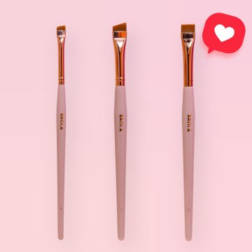 Brow Brushes - Powder Pink